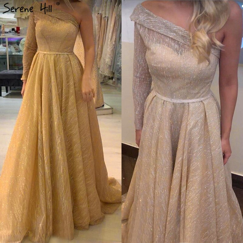 On Sale no return no refundSale Grey High-end Luxury Dubai Design Evening Dress Beading Sequined Sleeveless Sparkle Evening Gowns 2025 LA6679 main image 0