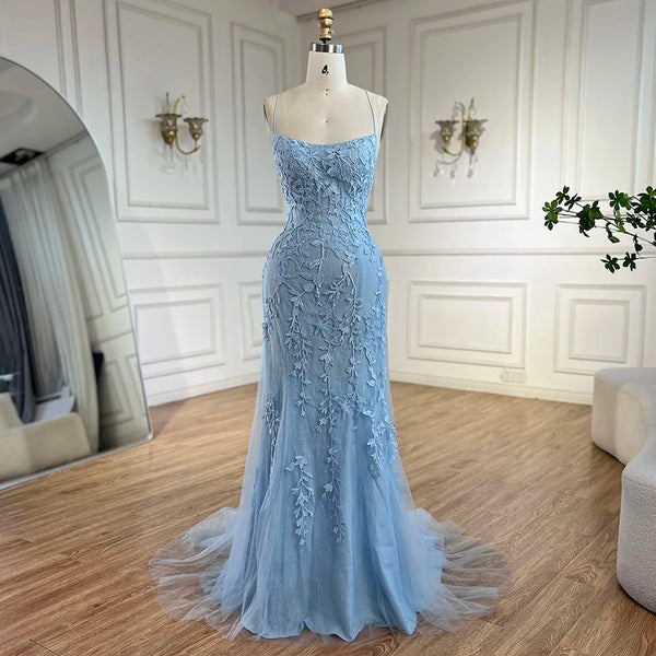 Luxury Blue Mermaid  Prom Dress LA72624