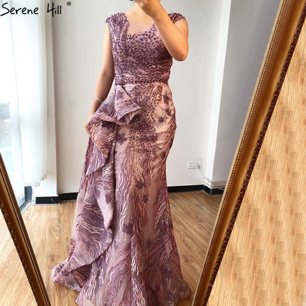 OSTTY - Luxury Gold Wedding Dress Long Sleeve V Neck Full Beading Ball Gown  $1,139