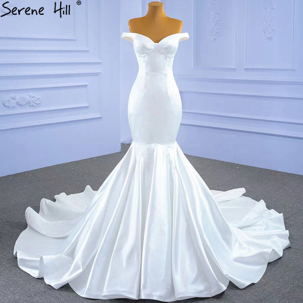 Serene Hill White Mermaid Simple Wedding Dresses 2025 Elegant Sexy Sweetheart Bride Gowns HM67299 Custom Made