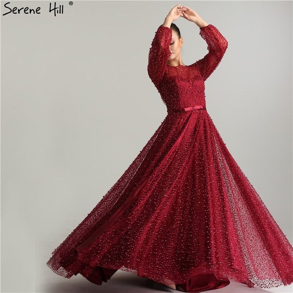 On Sale no return no refundLong Sleeve Evening Dresses Evening Gown LA6348