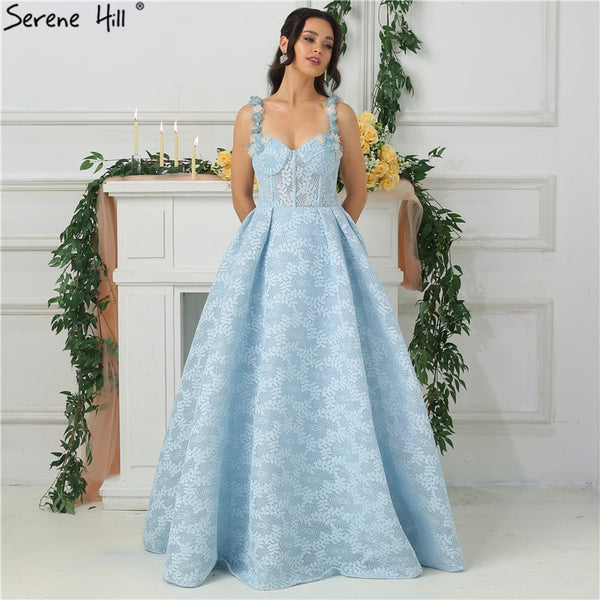 On Sale No Return No Refund Sale Beach Lace Evening Dresses Sequined Diamond Evening Gowns LA6537