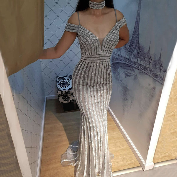 On Sale No Return No Refund  Dubai Pink Sleeveless Crystal Evening Dresses Evening Gowns LA60703